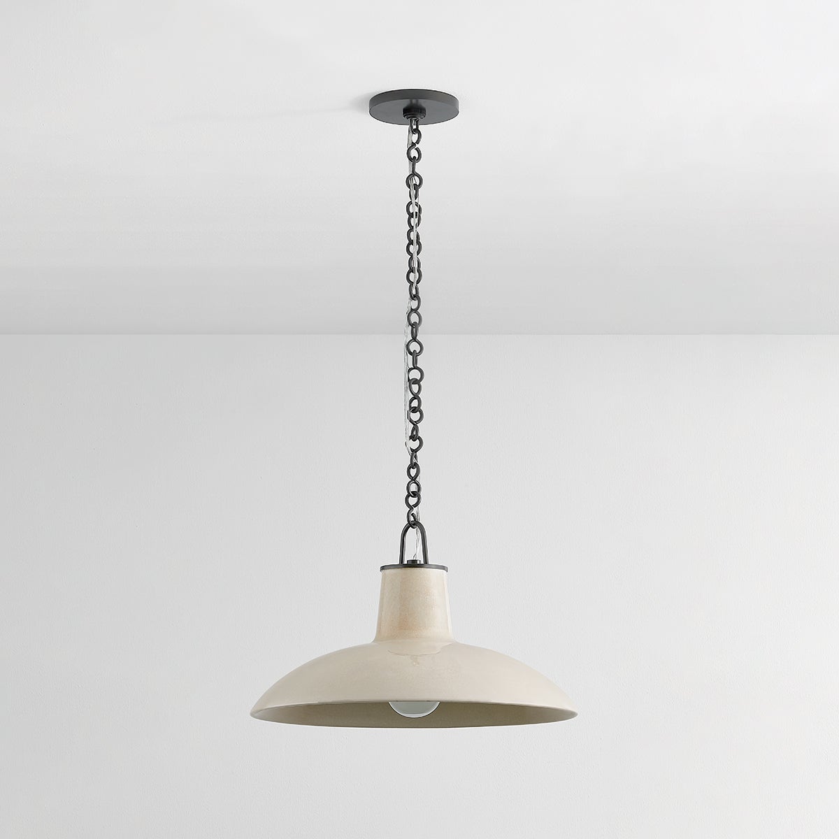 Pottersville Large Pendant Light by Hudson Valley Lighting - Artisan Ceramic Shade, Dimmable, Adjustable Height