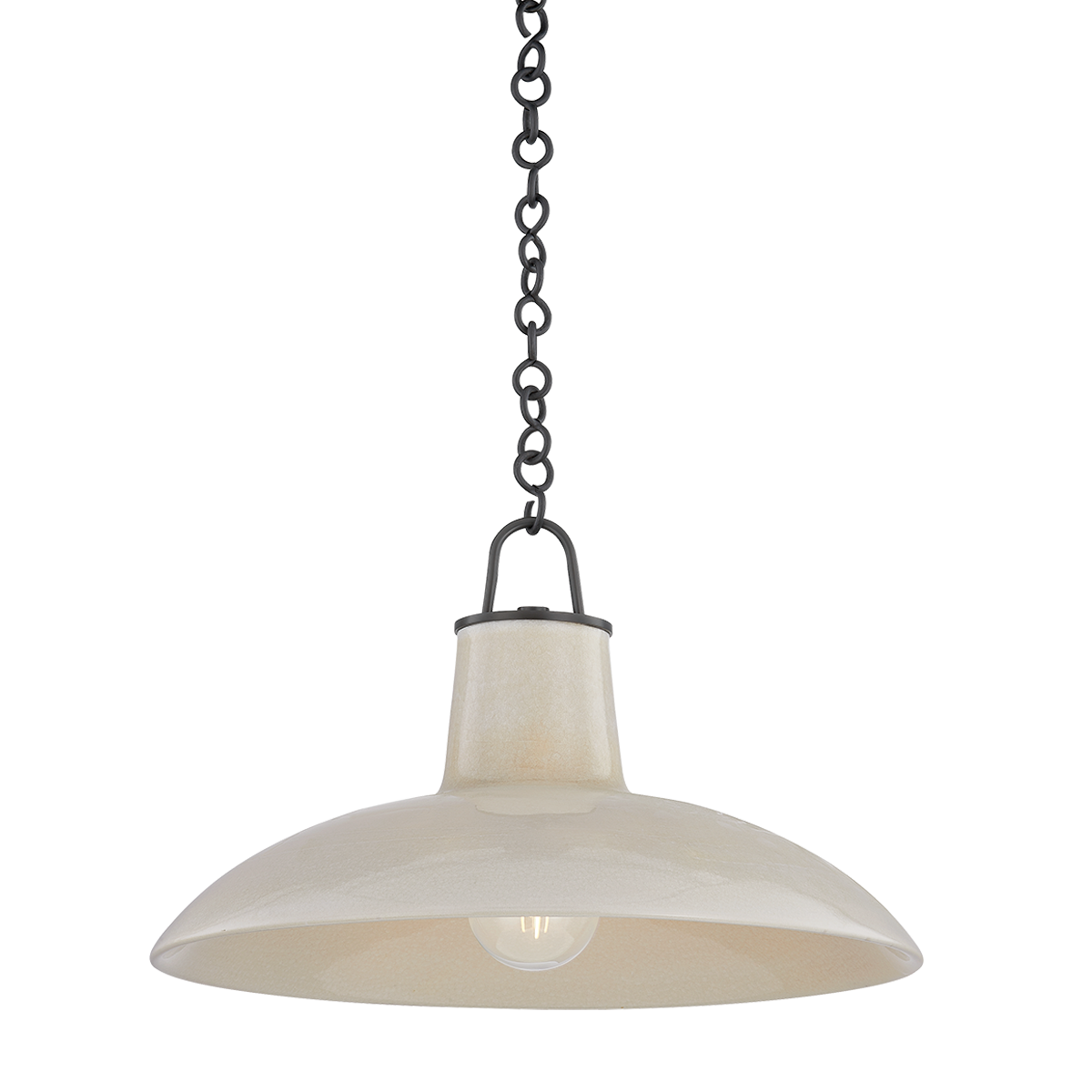 Pottersville Large Pendant Light by Hudson Valley Lighting - Artisan Ceramic Shade, Dimmable, Adjustable Height