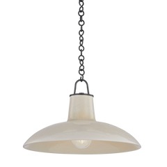 Pottersville Large Pendant Light by Hudson Valley Lighting - Artisan Ceramic Shade, Dimmable, Adjustable Height