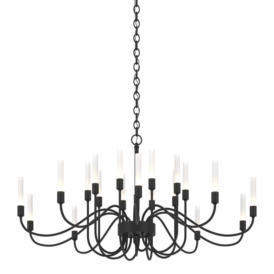 Lisse 20-Light Chandelier by Hubbardton Forge - Handcrafted Steel, Dimmer-Compatible, Multiple Finishes