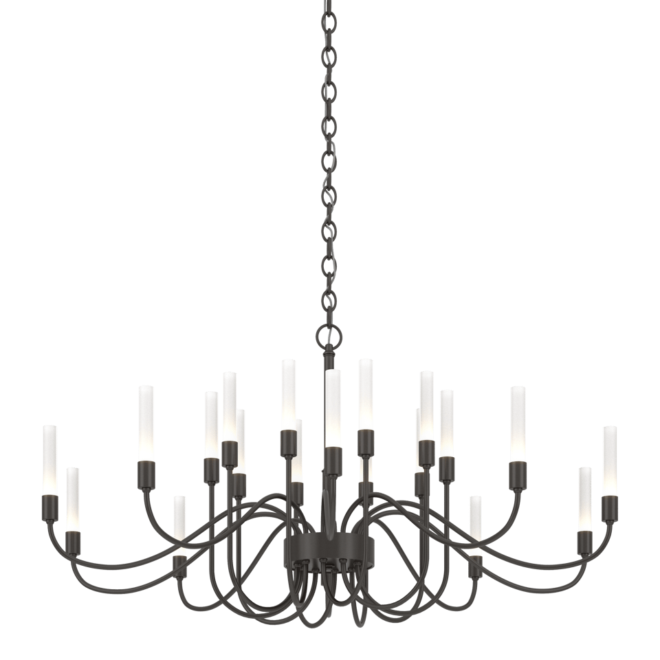 Lisse 20-Light Chandelier by Hubbardton Forge - Handcrafted Steel, Dimmer-Compatible, Multiple Finishes