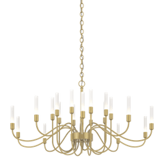 Lisse 20-Light Chandelier by Hubbardton Forge - Handcrafted Steel, Dimmer-Compatible, Multiple Finishes