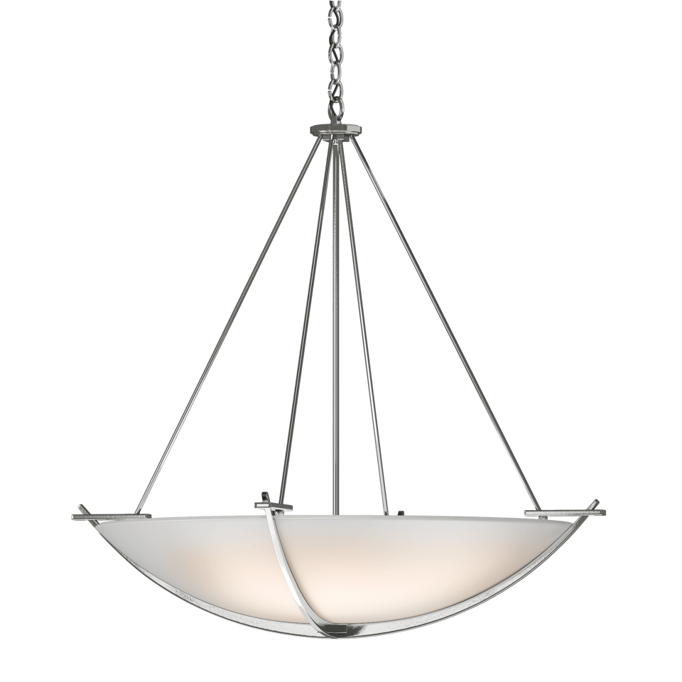 Hubbardton Forge Compass Large Scale Pendant Light - 34.2" Diameter, Handcrafted, 3-Bulb Design