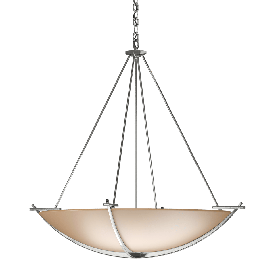 Hubbardton Forge Compass Large Scale Pendant Light - 34.2" Diameter, Handcrafted, 3-Bulb Design