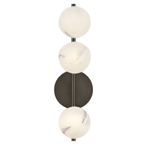 Selene Large 3-Light Wall Sconce by Fredrick Ramond - Modern Swirled Glass Design