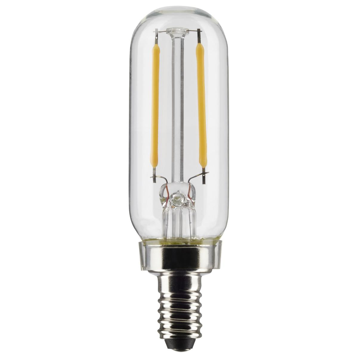 2.8 Watt LED T6 Filament Bulb, 200 Lumens, Dimmable, Candelabra E12 Base, 120V