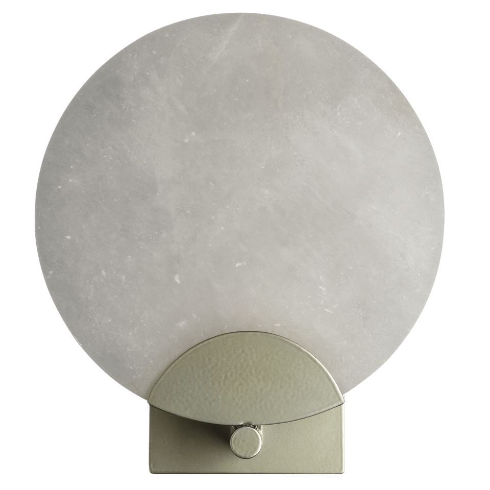 Callisto 1-Light Sconce by Hubbardton Forge, Dimmable, UL Damp Rated, Alabaster Stone, Various Finishes