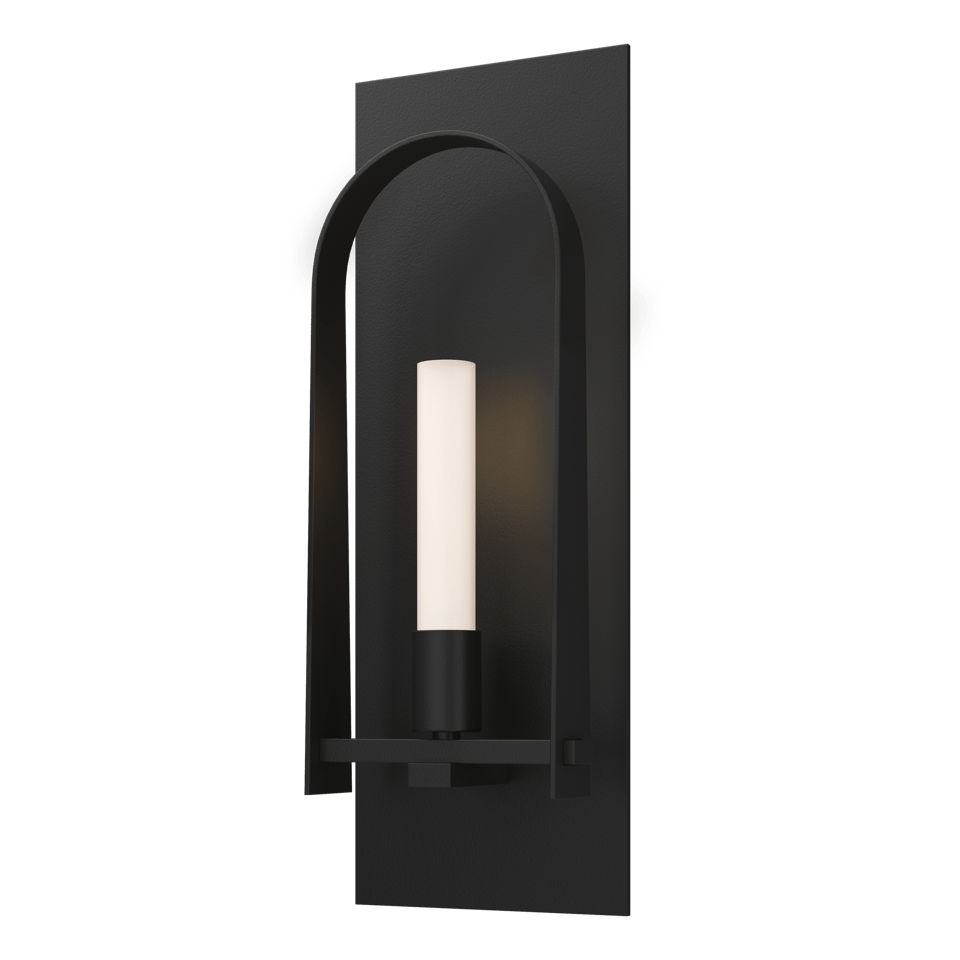 Hubbardton Forge Triomphe 1-Light Wall Sconce With Dimmable Functionality, 14.8" High, Frosted Glass Shade