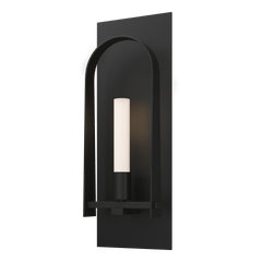 Hubbardton Forge Triomphe 1-Light Wall Sconce With Dimmable Functionality, 14.8" High, Frosted Glass Shade