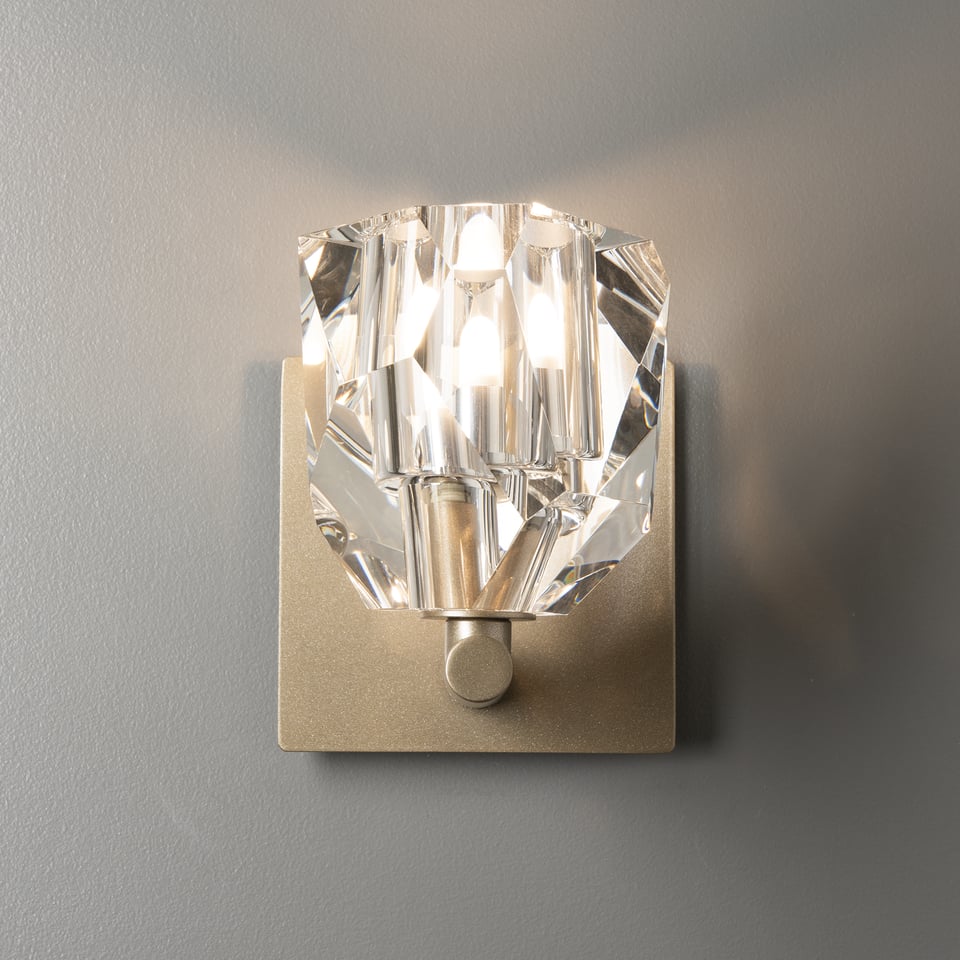 Gatsby 1-Light Bath Sconce by Hubbardton Forge - Dimmable, UL Damp Rated, Multiple Finishes Available