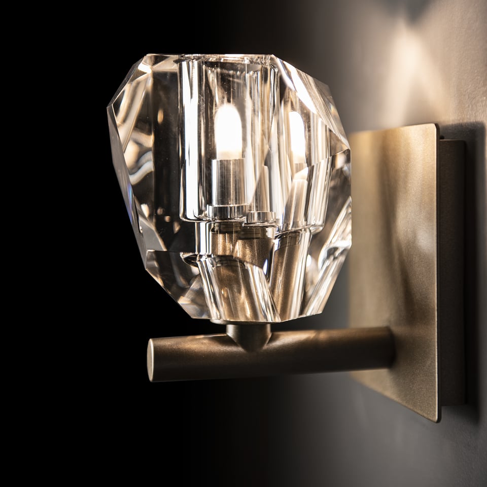 Gatsby 1-Light Bath Sconce by Hubbardton Forge - Dimmable, UL Damp Rated, Multiple Finishes Available