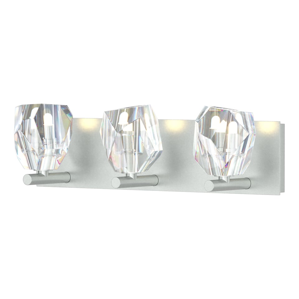 Gatsby 3-Light Bath Sconce With Dimmable Functionality & Hand-Cut Crystals by Hubbardton Forge