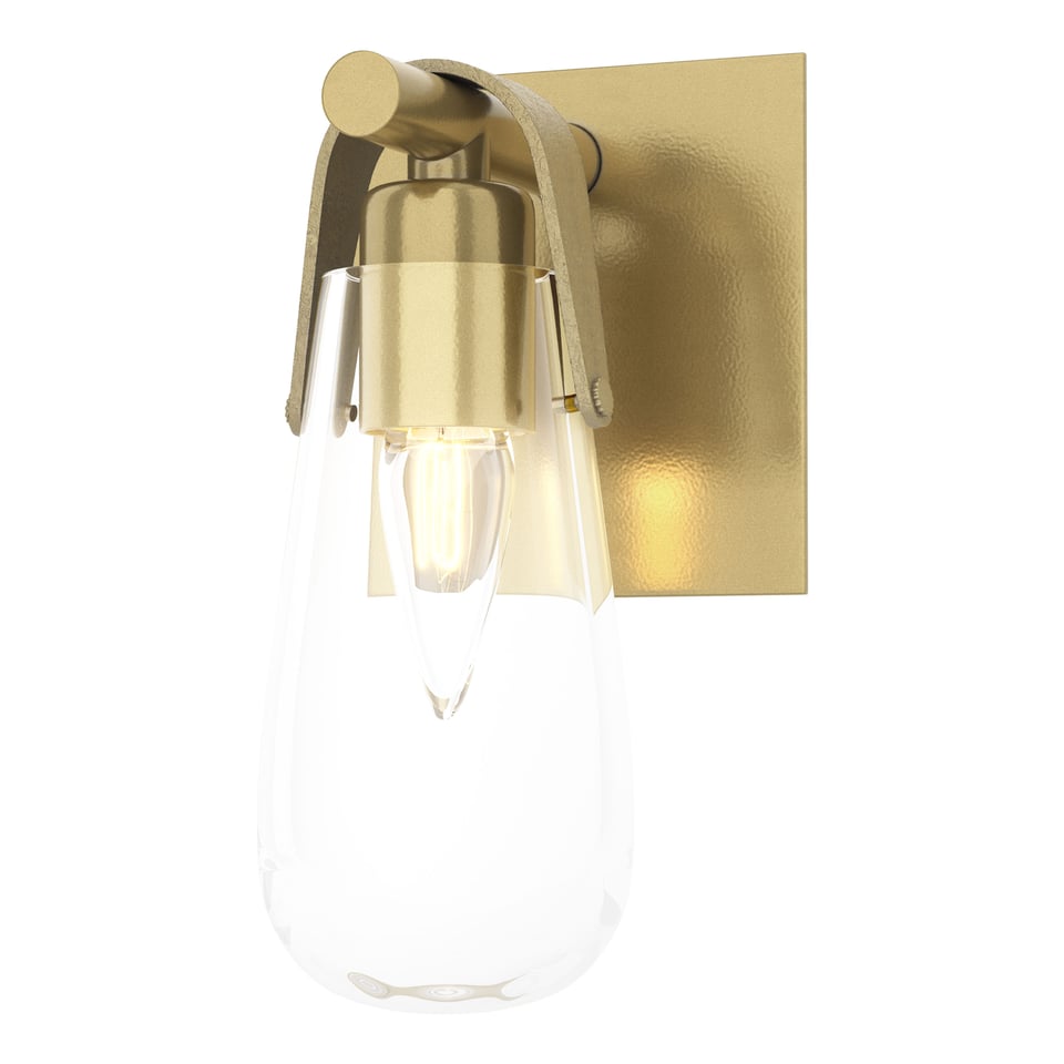 Hubbardton Forge Eos 1-Light Bath Sconce, Dimmable, UL Damp Rated, Multiple Finishes Available