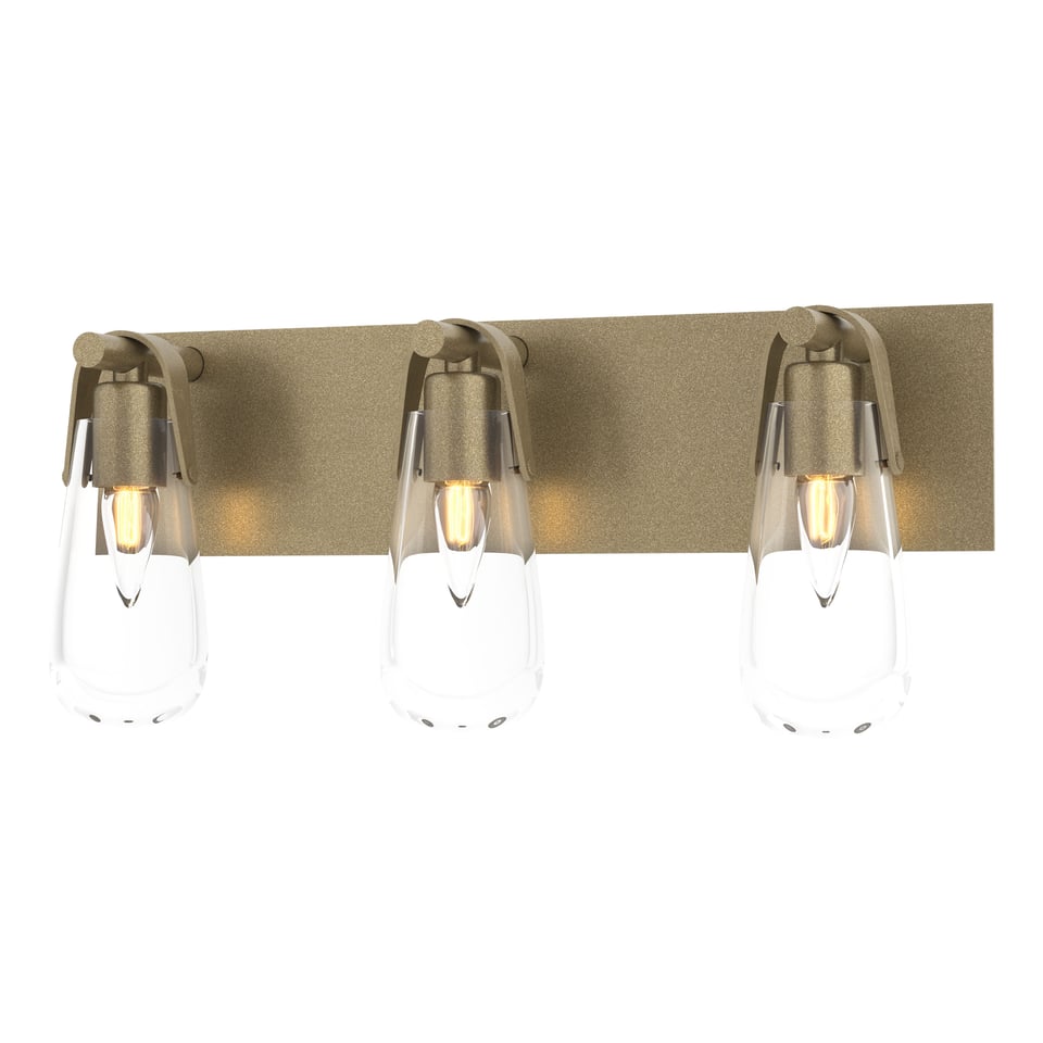 Eos 3-Light Bath Sconce by Hubbardton Forge - Elegant Modern Design with Dimmable Lighting, Multiple Finishes