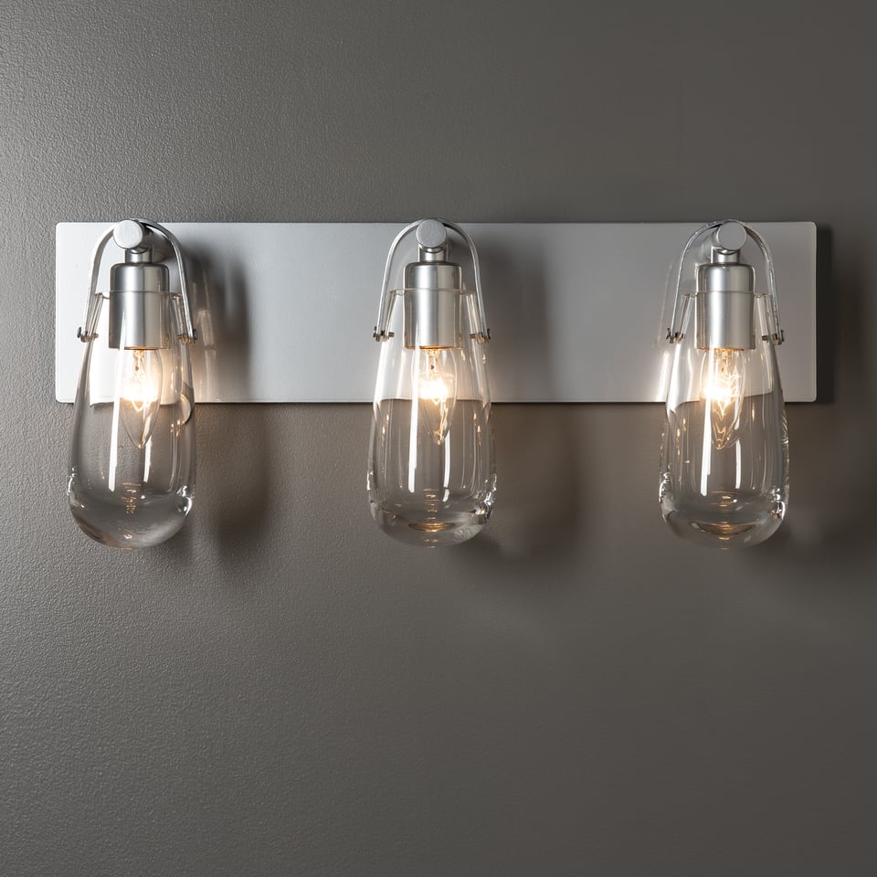 Eos 3-Light Bath Sconce by Hubbardton Forge - Elegant Modern Design with Dimmable Lighting, Multiple Finishes