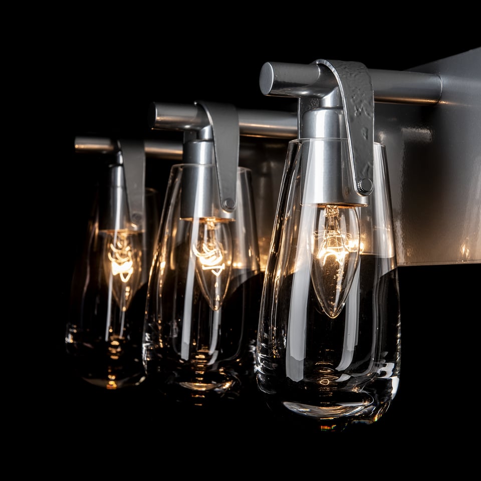 Eos 3-Light Bath Sconce by Hubbardton Forge - Elegant Modern Design with Dimmable Lighting, Multiple Finishes