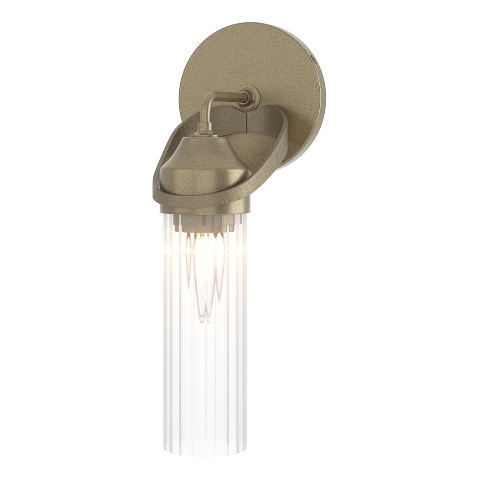 Bow 1-Light Bath Sconce by Hubbardton Forge - Dimmable, UL Damp Rated, Handcrafted Elegance