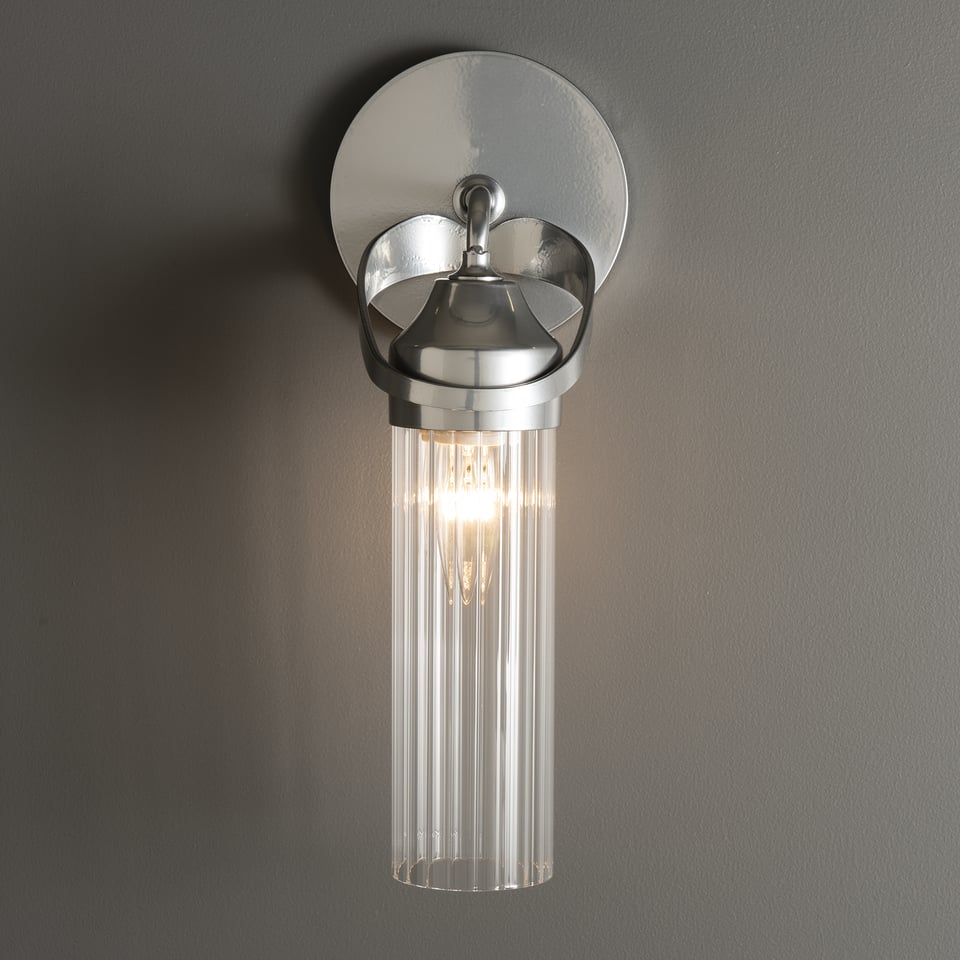 Bow 1-Light Bath Sconce by Hubbardton Forge - Dimmable, UL Damp Rated, Handcrafted Elegance