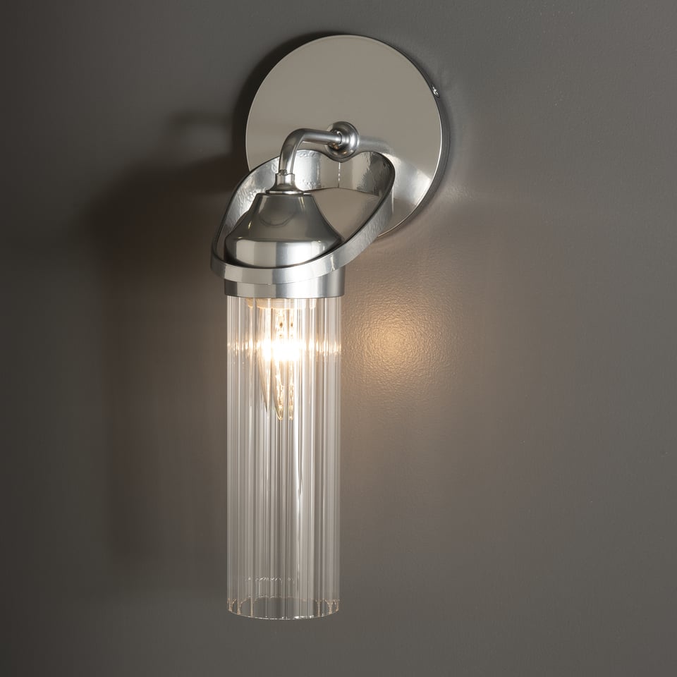 Bow 1-Light Bath Sconce by Hubbardton Forge - Dimmable, UL Damp Rated, Handcrafted Elegance