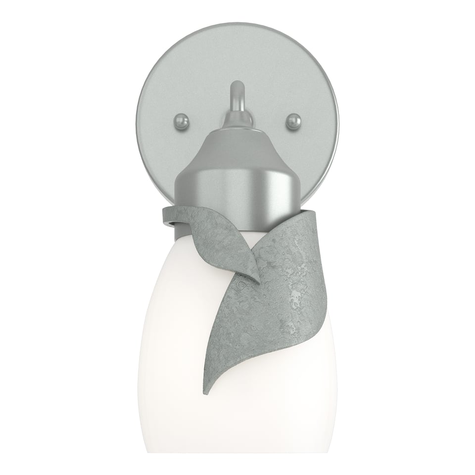 Lapas 1-Light Bath Sconce With Adjustable Up-Light/Down-Light, Leaf Accents, Dimmable Options