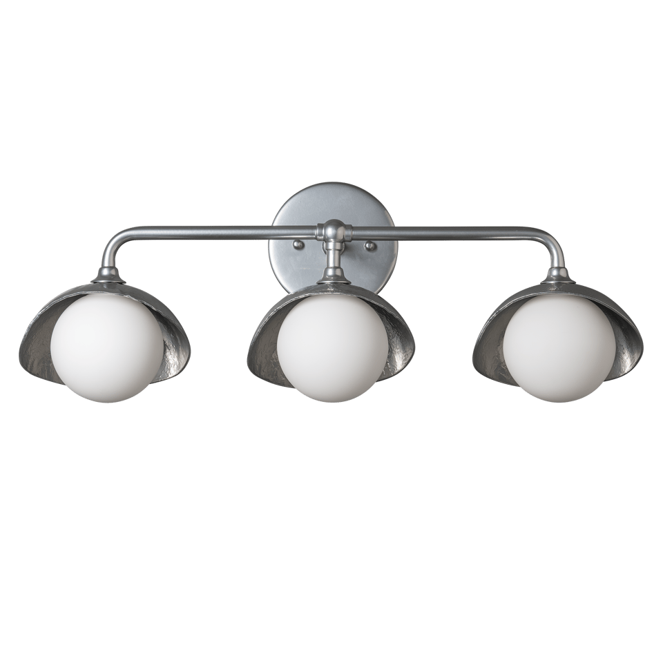 Brooklyn 3-Light Bath Sconce by Hubbardton Forge - Dimmable, Handcrafted Metal & Glass Design