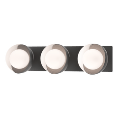 Hubbardton Forge Brooklyn 3-Light Double Shade Bath Sconce - Versatile Mounting, UL Damp Rated, Multiple Finishes