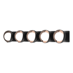 Brooklyn 5-Light Double Shade Bath Sconce by Hubbardton Forge – Customizable Finishes, Dimmable, UL Damp Rated