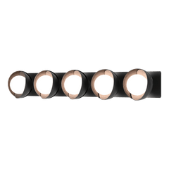 Brooklyn 5-Light Double Shade Bath Sconce by Hubbardton Forge – Customizable Finishes, Dimmable, UL Damp Rated