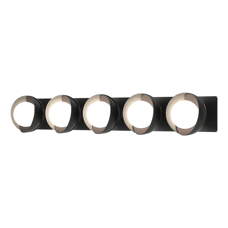 Brooklyn 5-Light Double Shade Bath Sconce by Hubbardton Forge – Customizable Finishes, Dimmable, UL Damp Rated