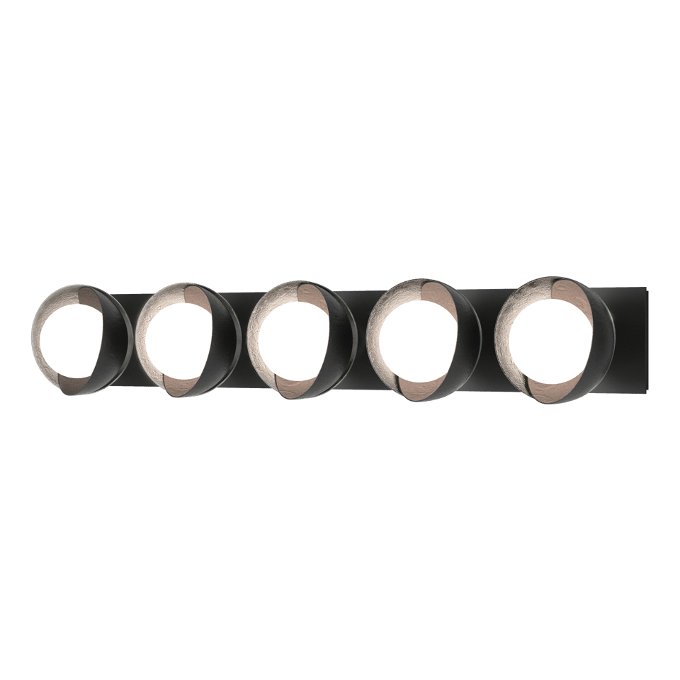 Brooklyn 5-Light Double Shade Bath Sconce by Hubbardton Forge – Customizable Finishes, Dimmable, UL Damp Rated