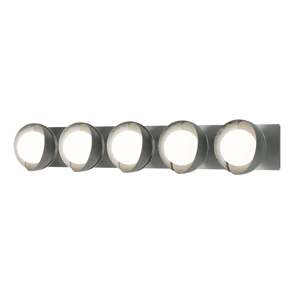 Brooklyn 5-Light Double Shade Bath Sconce by Hubbardton Forge – Customizable Finishes, Dimmable, UL Damp Rated