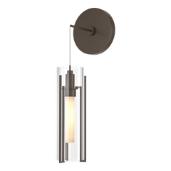 Hubbardton Forge Exos 201394 Mini Low Voltage Sconce with Dimmable Glass Shade and Multiple Finishes