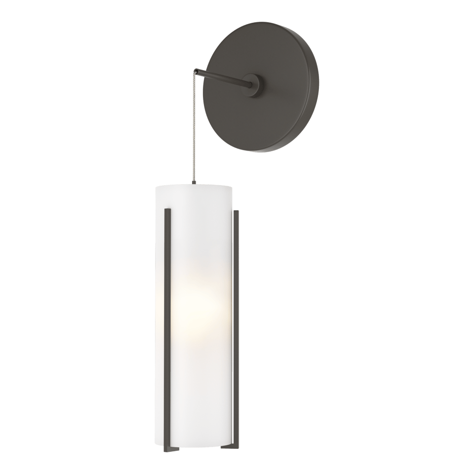 Hubbardton Forge Exos 201394 Mini Low Voltage Sconce with Dimmable Glass Shade and Multiple Finishes