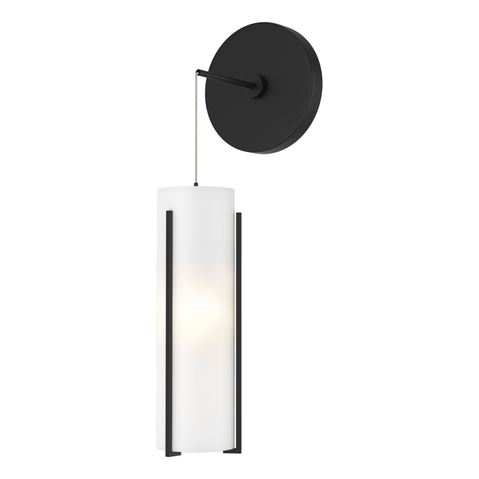 Hubbardton Forge Exos 201394 Mini Low Voltage Sconce with Dimmable Glass Shade and Multiple Finishes