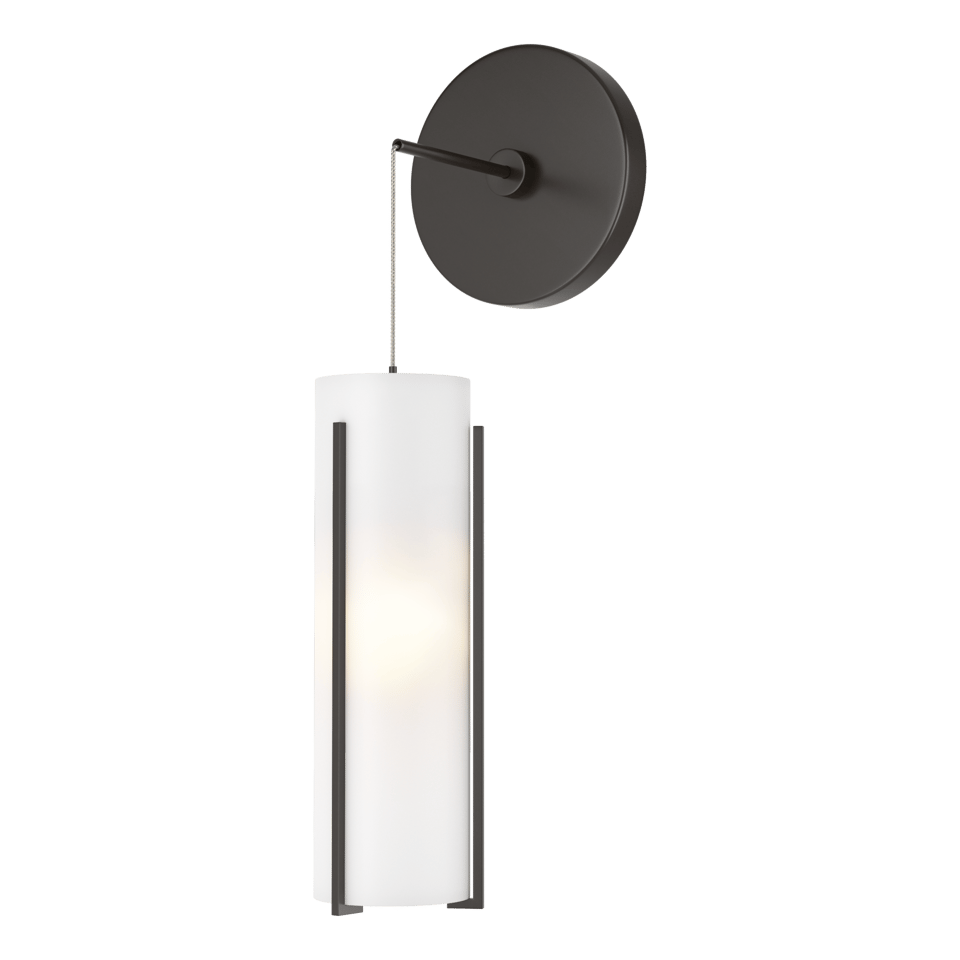 Hubbardton Forge Exos 201394 Mini Low Voltage Sconce with Dimmable Glass Shade and Multiple Finishes