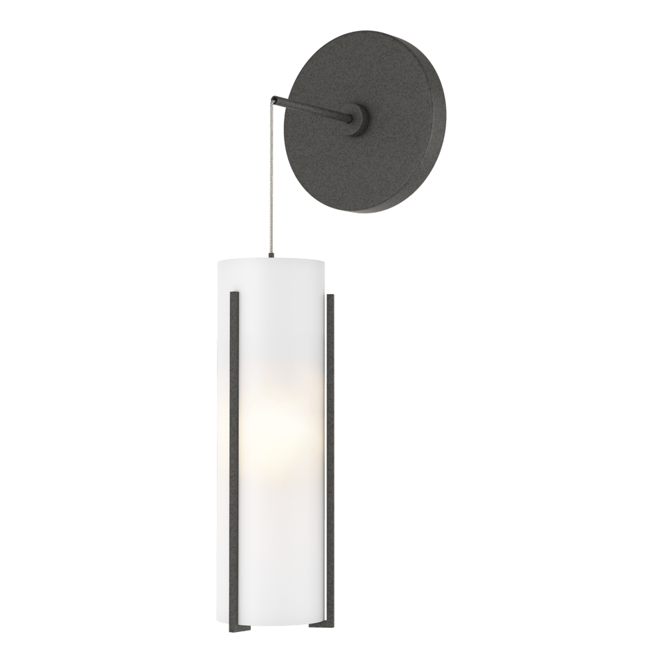 Hubbardton Forge Exos 201394 Mini Low Voltage Sconce with Dimmable Glass Shade and Multiple Finishes