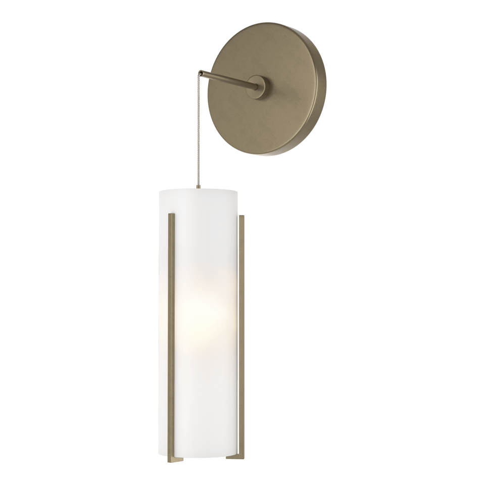 Hubbardton Forge Exos 201394 Mini Low Voltage Sconce with Dimmable Glass Shade and Multiple Finishes