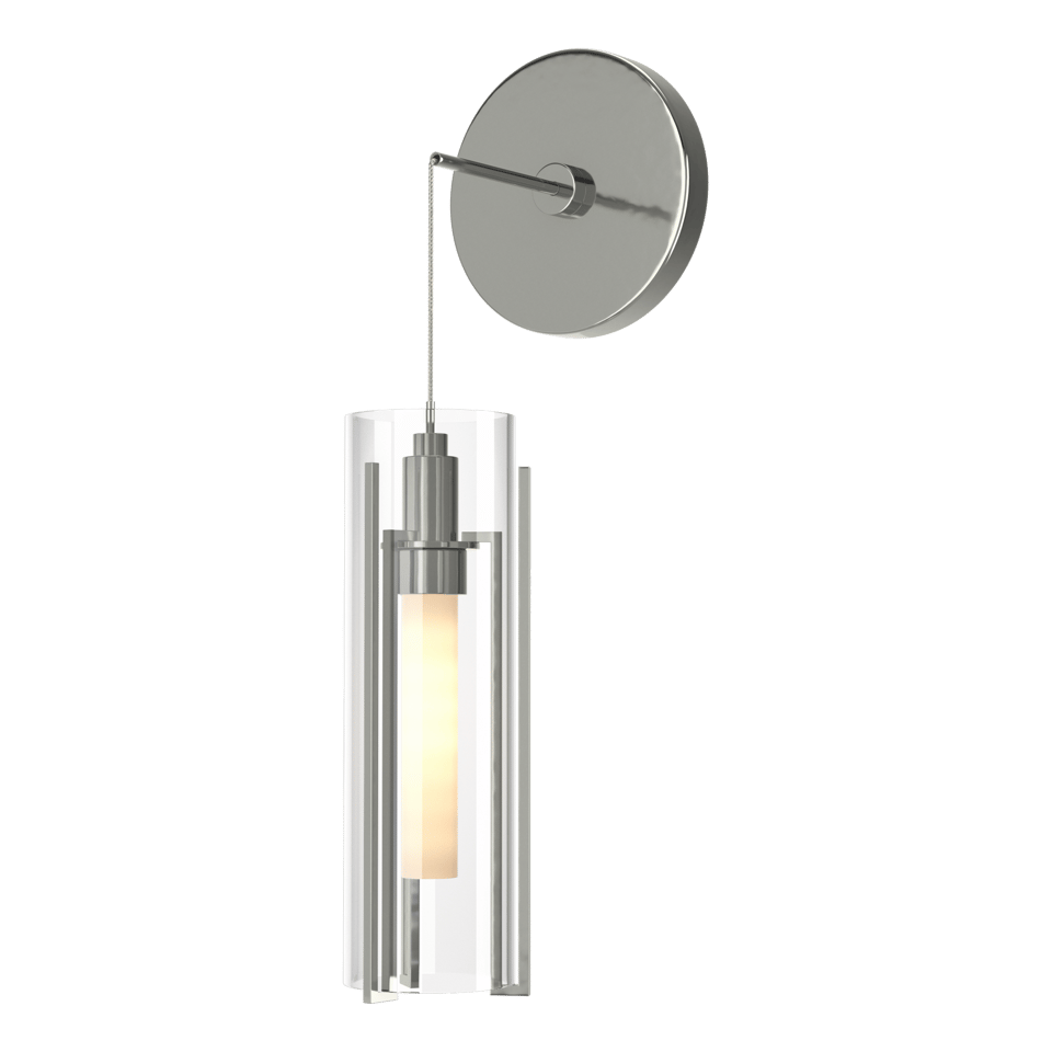 Hubbardton Forge Exos 201394 Mini Low Voltage Sconce with Dimmable Glass Shade and Multiple Finishes