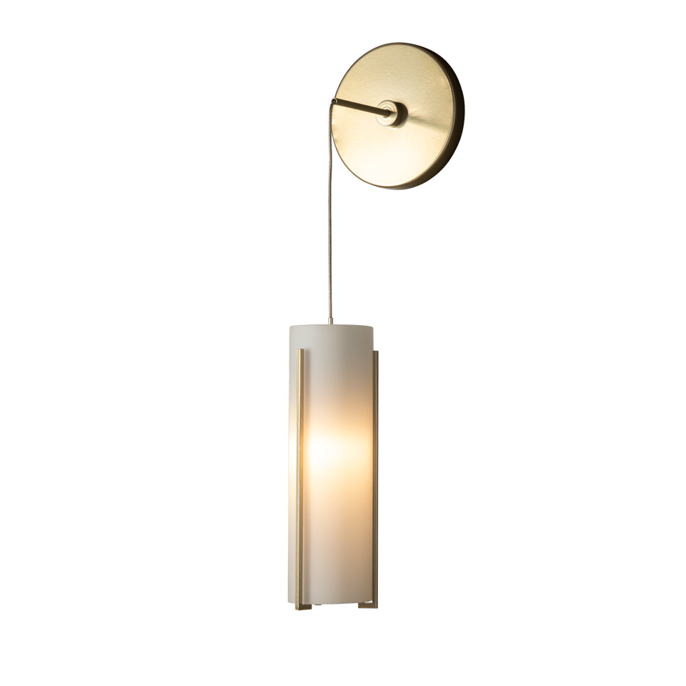 Hubbardton Forge Exos 201394 Mini Low Voltage Sconce with Dimmable Glass Shade and Multiple Finishes