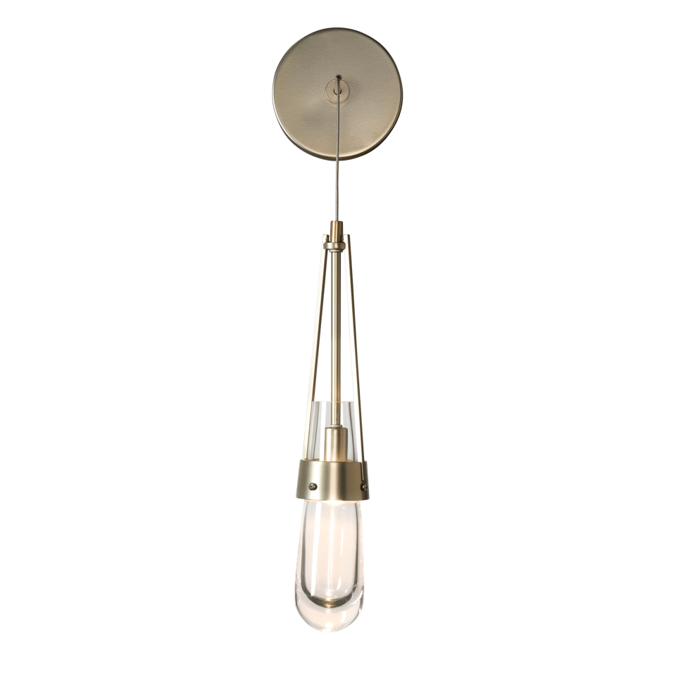 Link Clear Glass Low Voltage Sconce by Hubbardton Forge - 4W G4 Base, Elegant Design, Energy Efficient