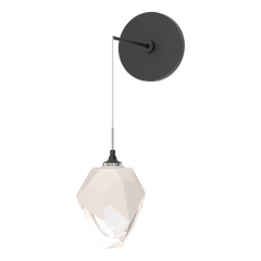 Chrysalis 1-Light Small Low Voltage Sconce with Handcrafted Faceted Glass Crystal by Hubbardton Forge