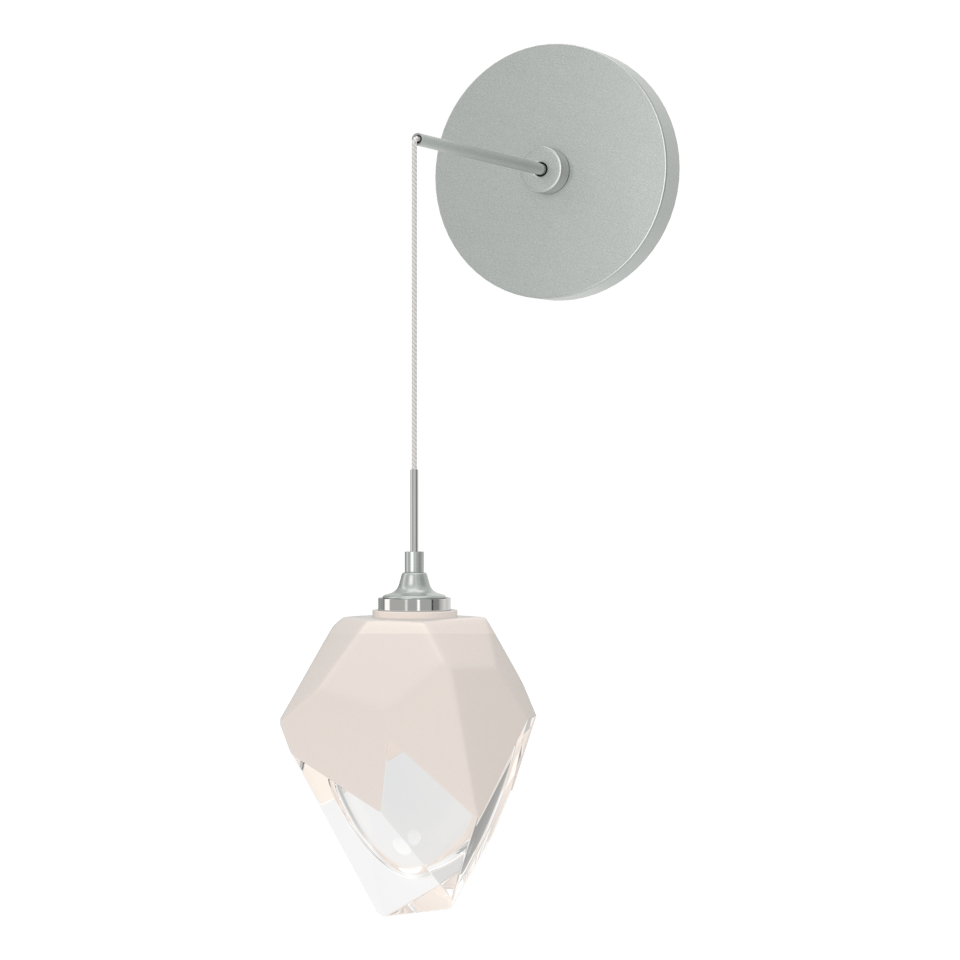 Chrysalis 1-Light Small Low Voltage Sconce with Handcrafted Faceted Glass Crystal by Hubbardton Forge