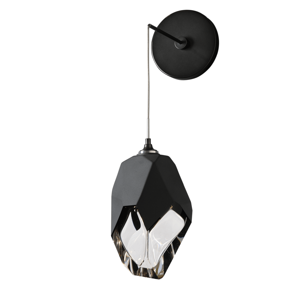 Hubbardton Forge Chrysalis 201398 Large Low Voltage Sconce With Customizable Height & Handcrafted Crystal