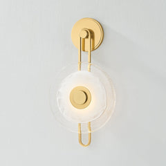 Keuka Park Wall Sconce by Hudson Valley Lighting, Dimmable LED Wall Light, Aged Brass or Old Bronze