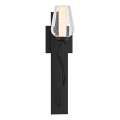 Hubbardton Forge Flora Sconce 203030 - Dimmable Wall Light with Glass Flower Shade and Customizable Finishes