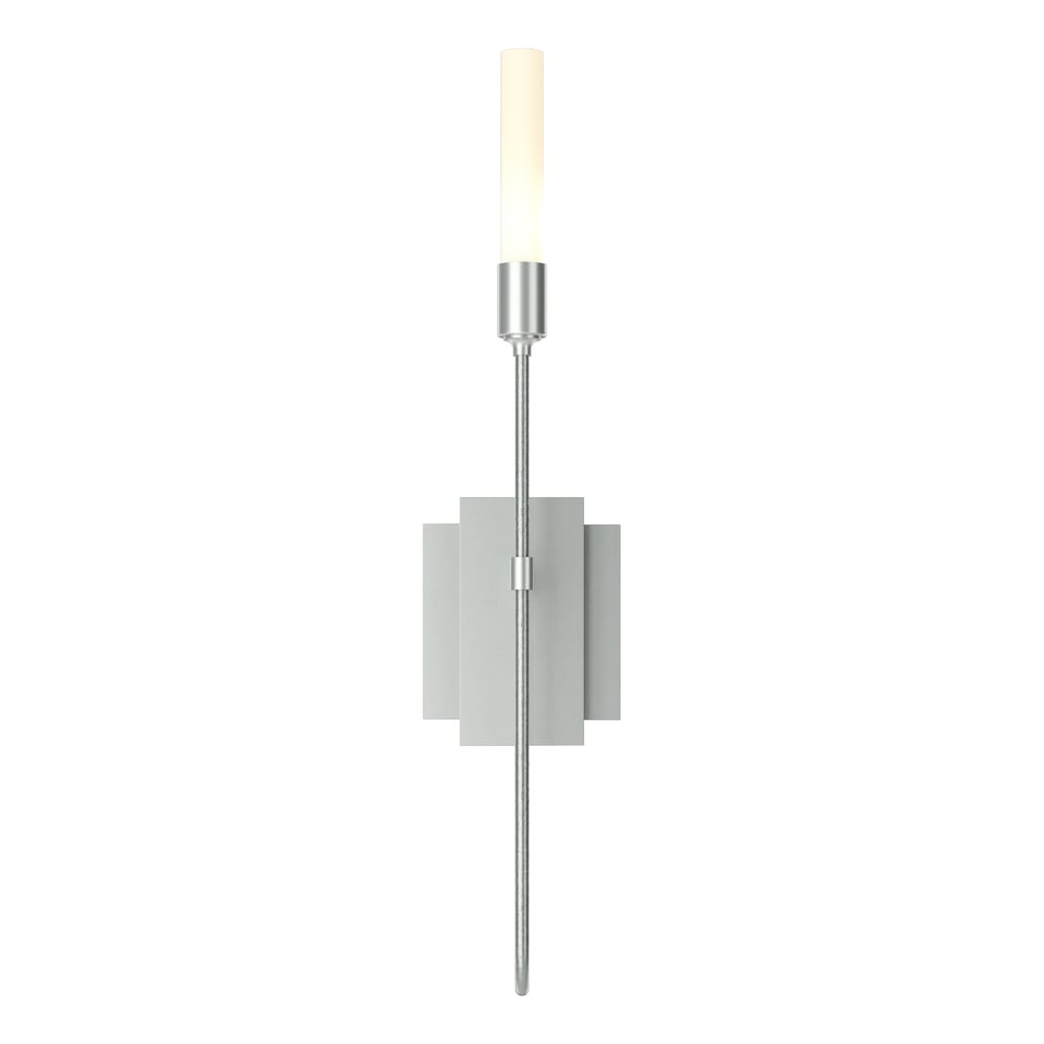 Hubbardton Forge Lisse 1 Light Sconce - Artisan-Crafted Steel & Frosted Glass, UL Damp Rated