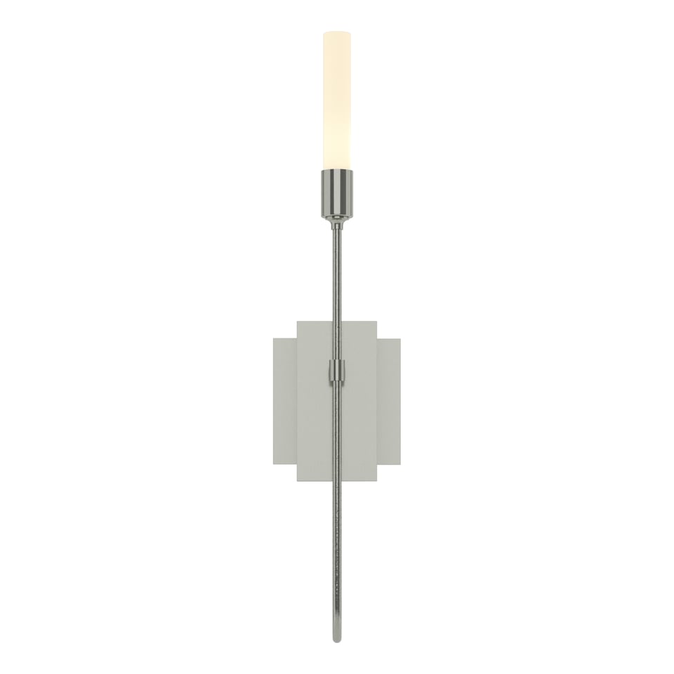 Hubbardton Forge Lisse 1 Light Sconce - Artisan-Crafted Steel & Frosted Glass, UL Damp Rated