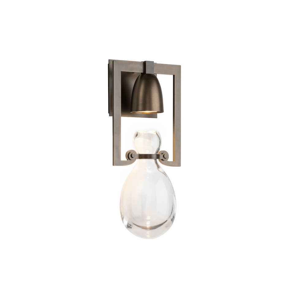 Hubbardton Forge 203300 Apothecary Sconce - Handmade Wall Light with Dimmable Feature and Multiple Finishes