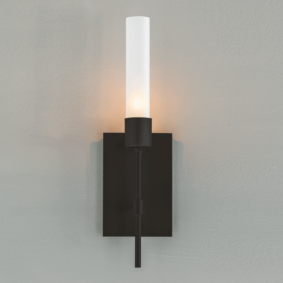 Hubbardton Forge Vela Sconce 16" Wall Light with Custom Finishes and Dimmable Functionality