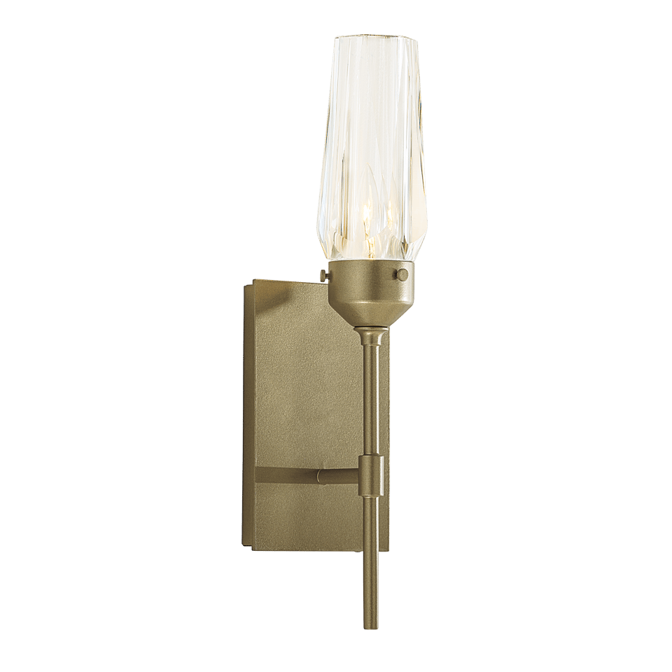 Luma Sconce 14.8" by Hubbardton Forge - Dimmable Crystal Wall Fixture for Versatile Decor